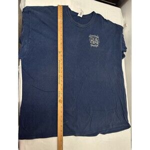 Gildan Men's Heavy Cotton Patriotic American Flag T-Shirt 3XL Navy Blue